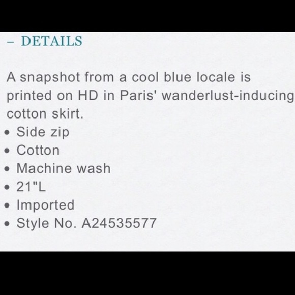 🔴LAST CALL🔴Anthro HD inParis Digital Rapid Skirt - Picture 2 of 3